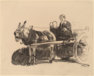 Der Eselskarren von George Wesley Bellows