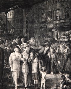 Die Straße, 1917 von George Wesley Bellows