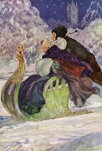 Ein antiker Schlitten, Friesland von George Wharton Edwards