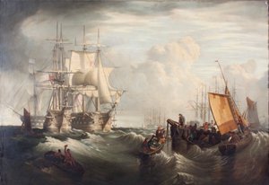 Anker lichten in Spithead, 1859 von George William Mote