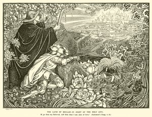 Das Land Beulah, in Sicht der Heiligen Stadt von George Woolliscroft Rhead