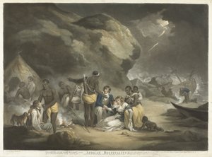Afrikanische Gastfreundschaft, veröffentlicht 1791