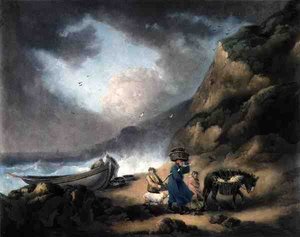 Fischer, graviert von James Ward, veröffentlicht von J.R. Smith, 1793 (Mezzotinto)