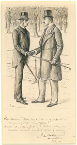 Hallo Frank!, 1891 von George du Maurier