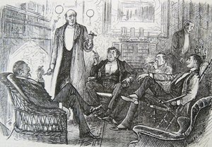 Das Rauchzimmer von George du Maurier