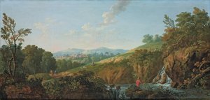 Waldflusslandschaft von George the Elder Barret