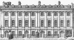 Häuser in der Great Queen Street, 1817 von George the Elder Scharf