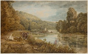Cliveden Woods, um 1812 von George the Younger Barret