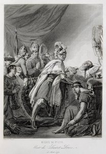 Ludwig IX., Heiliger Ludwig von Frankreich (Gravur)