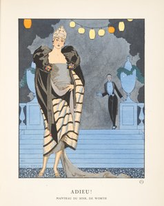 Adieu, aus einer Sammlung von Modeplatten von Georges Barbier