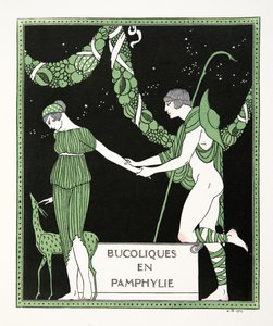 Bucoloques en Pamphylie, Illustration aus Les Chansons de Bilitis von Pierre Louys