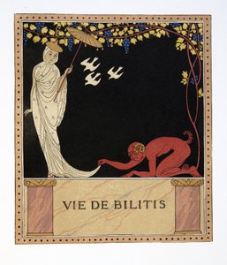 Vie de Bilitis, Illustration aus Les Chansons de Bilitis, von Pierre Louys, veröffentlicht 1922