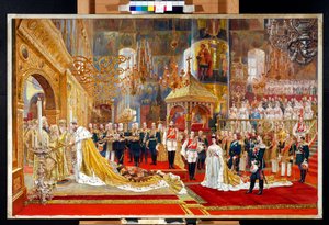 Krönung des Zaren Alexander III. von Russland und der Kaiserin Maria Feodorovna
