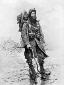 Der Soldat von 1915, der archetypische Poilu von Georges Bertin Scott