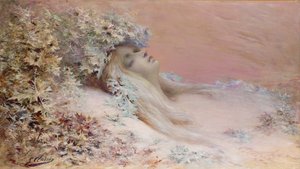 Ophelia in den Disteln