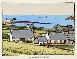 Das Dorf Diben - in „Sur les chemins de France“ von Georges Delaw (1871-1938)