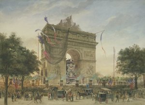 Das Begräbnis von Victor Hugo (1802-85) 1885 von Georges Francois Guiaud