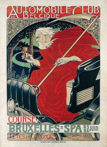 Automobilclub Belgien. Rennen Brüssel - Spa, 1898 von Georges Gaudy
