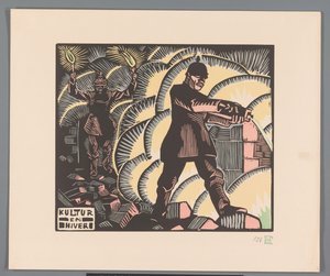 Soldaten setzen Gebäude in Brand von Georges Hermann Rene Paul