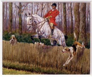 Jagd - Zeichnung von Georges La Roque, ca. 1900 von Georges La Roque