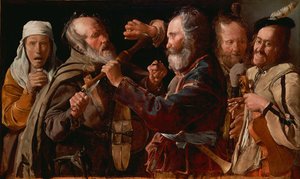 Die Musikerprügelei, ca. 1625-1630 von Georges La Tour de