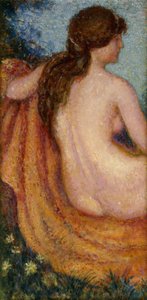 Der Badende; La Baigneuse - De Baadster von Georges Lemmen