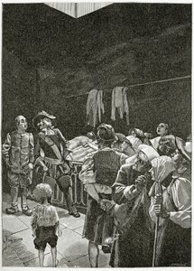 La Morgue - Illustration aus Han d’Islande, 19. Jahrhundert von Georges Marie Rochegrosse