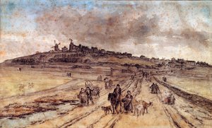 Blick von Montmartre auf Paris