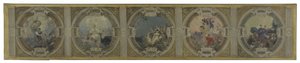 Skizze für die Lobau-Galerie im Pariser Rathaus: Kunst. Geschichte. Philosophie. Die Französische Revolution. Wissenschaft