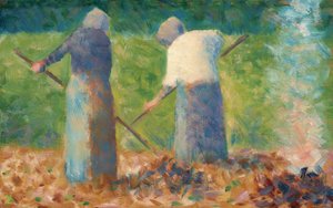 Heuarbeiter in Montfermeil, ca. 1882 von Georges Pierre Seurat
