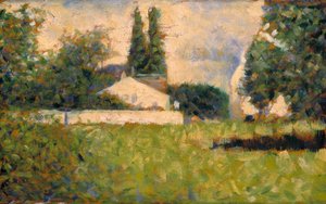 Haus zwischen Bäumen / Maison dans les Arbres, ca. 1883 von Georges Pierre Seurat