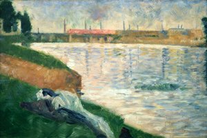 Kleider auf dem Gras, 1883 von Georges Pierre Seurat