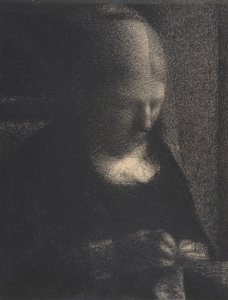 Stickerei; Die Mutter des Künstlers
