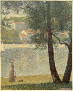 La Seine à Courbevoie von Georges Seurat