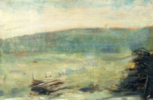 Landschaft bei Saint-Ouen von Georges Seurat