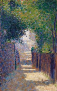 Rue St. Vincent im Frühling, um 1884 von Georges Seurat