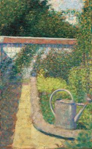 Die Gießkanne - Garten in Le Raincy von Georges Seurat