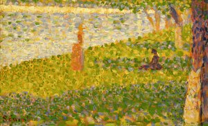 Frauen am Flussufer, Studie für La Grande Jatte, ca. 1885-86