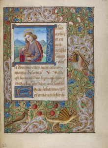 Initiale J: Heiliger Johannes der Evangelist von Georges Trubert