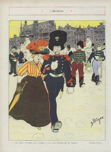 In Brüssel. Illustration für Le Rire