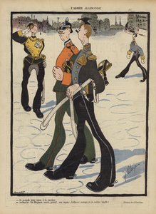 Die deutsche Armee. Illustration für Le Rire