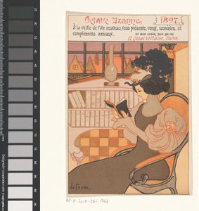 Neujahrswunsch von Octave Uzanne für das Jahr 1897
