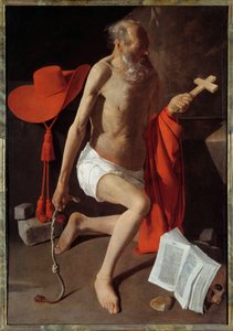 Der büßende Heilige Hieronymus. von Georges de La Tour