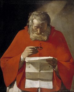 Der heilige Hieronymus liest einen Brief von Georges de La Tour