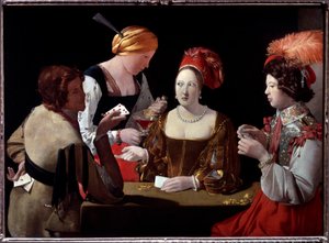 Der Falschspieler mit dem Karo-Ass von Georges de La Tour