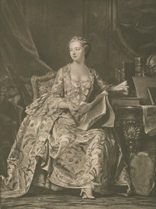 Madame De Pompadour von Georges de la after Tour