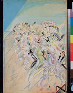Bühnenbild für die Operette Girofle-Girofla von Charles Lecocq