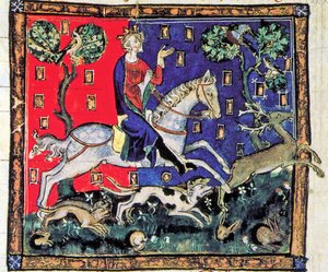 König Johann, Jagd mit Hunden, De Rege Johanne, 1300-1400