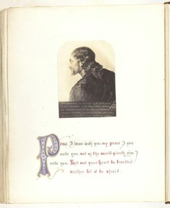 Ohne Titel [Illustration von Jesus mit biblischem Zitat], 1855-68