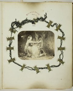 Ohne Titel [Frau beim Spinnen], 1855-68